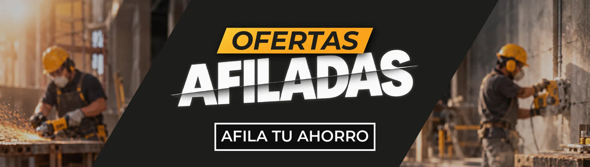Banner promocional "Ofertas Afiladas" con variedad de discos de corte marca INGCO.- MARKEMSTORE