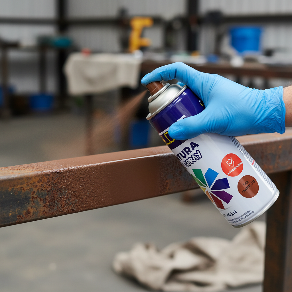 Pintura Anticorrosiva en Aerosol 400 ml Hold It - Marrón #142