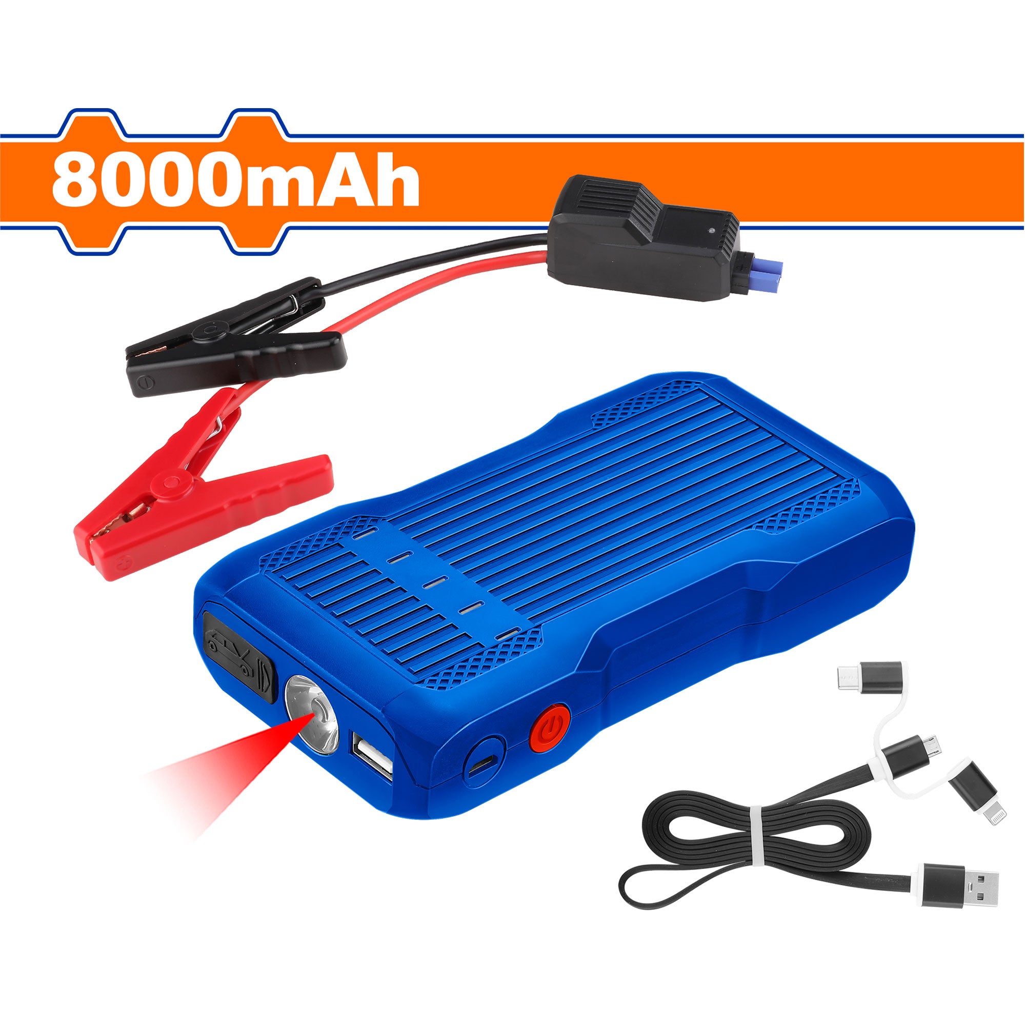 Cargador Arrancador Para Batería Cap. 8000Mah 400A WLY1508