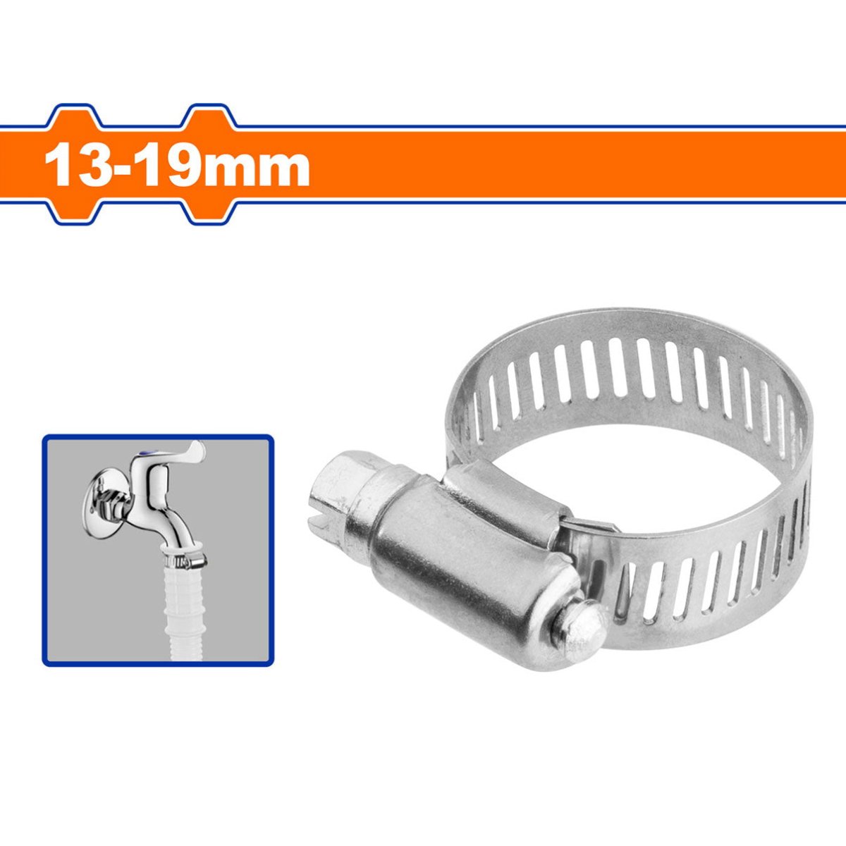 Abrazadera Inoxidable Tipo Cremallera de 13 - 19MM WHU1903 - MARKEMSTORE - Abrazaderas