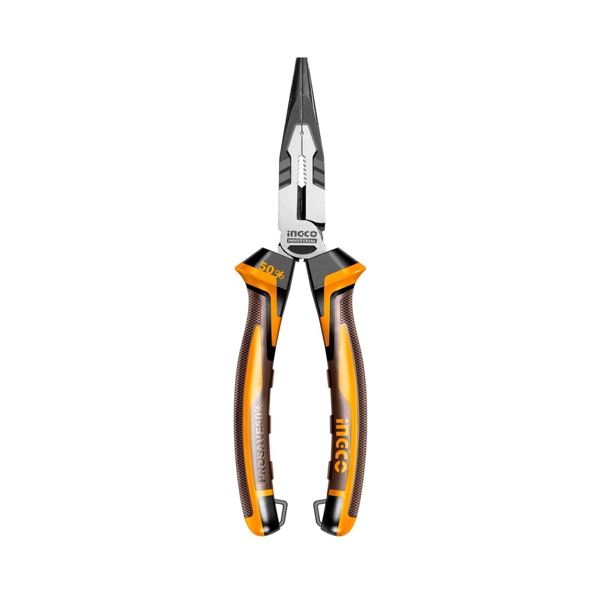 Alicate Punta Larga 8 Alto Performance Crv Ingco HHLNP28208 - MARKEMSTORE - Alicates