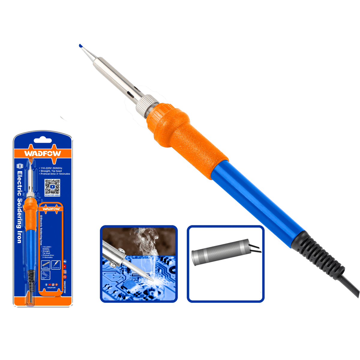 Cautín Eléctrico 110V WADFOW UWEL3616 | Soldadura - MARKEMSTORE - Soldadores