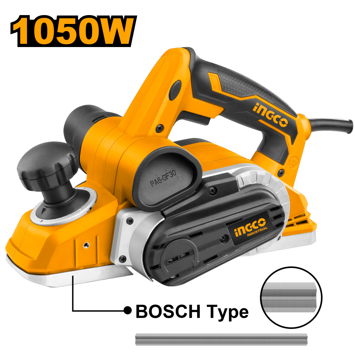 Cepillo Electrico 110/120V 60Hz 1050W 16000Rpm 3 - 1/4X1/8 Ingco UPL10508 - MARKEMSTORE -