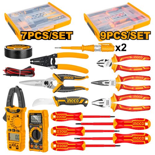Combo Juego Herramientas Para Electricista 16 Pcs COS23025 - MARKEMSTORE -