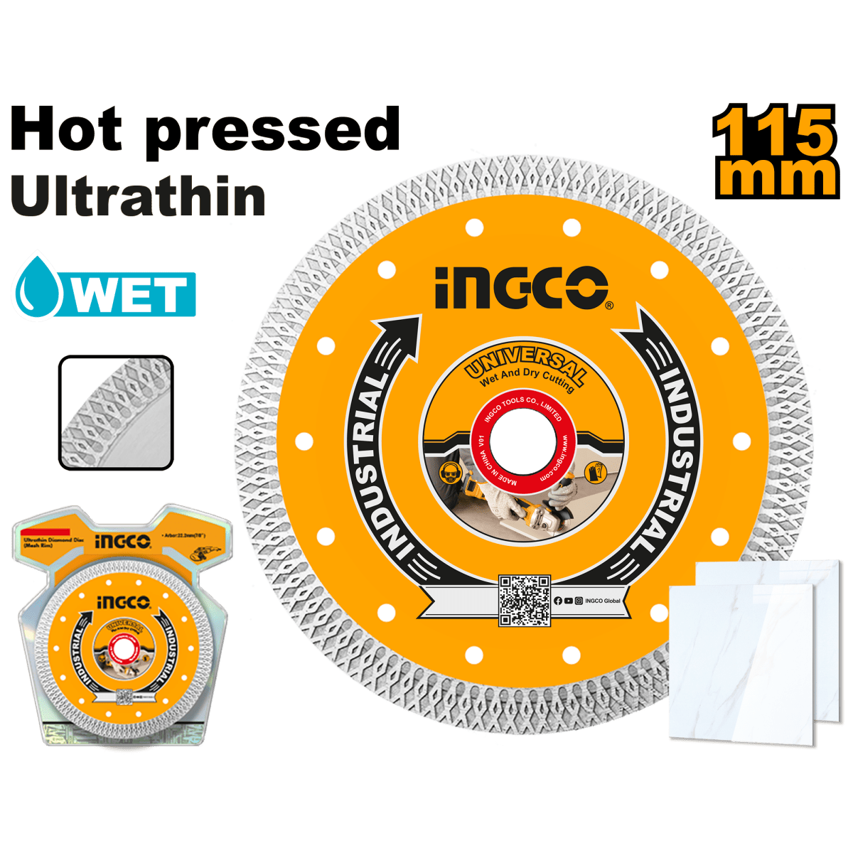 Disco Diamantado Borde Malla 4 - 1/2X22.2Mm INGCO DMD081151HT - MARKEMSTORE -