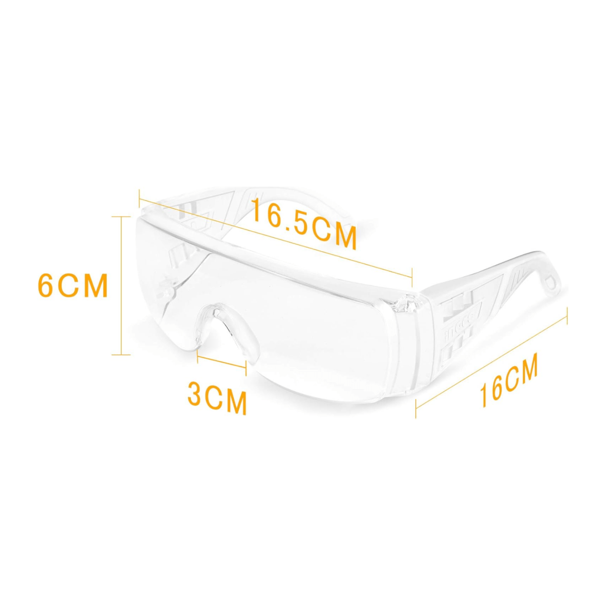 Gafas De Seguridad Transparente Filtro UV y Proteccion Impacto Ingco HSG05 - MARKEMSTORE - Gafas