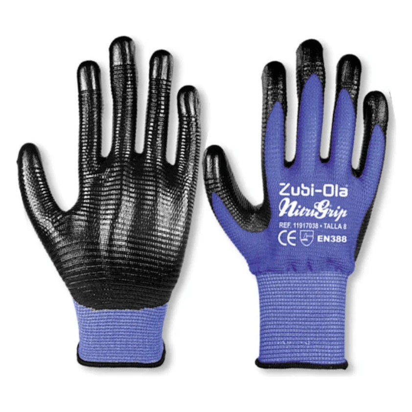 Guantes de Seguridad Nylon Texturado Recubiertos En Nitrilo 11917038 - MARKEMSTORE - guantes