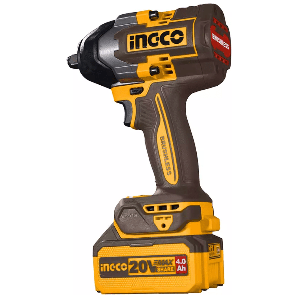 Llave De Impacto M1/2 20v 850nm Incluye 2 Baterias Y 1 Cargador INGCO UCIWLI2085 - MARKEMSTORE - Llave de Impacto