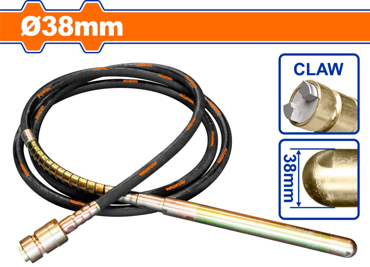Manguera Flexible Para Vibrador A Gasolina D38Mm X L6M Wadfow Wvrp1A38 - MARKEMSTORE -