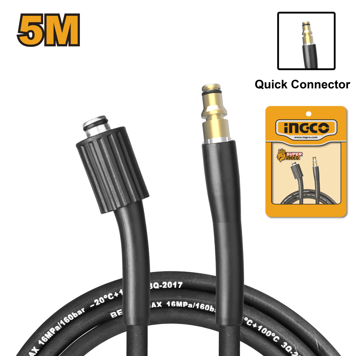 Manguera Pvc Para Hidrolavadora De 5Mts INGCO Ahph5028 - MARKEMSTORE - Hidrolavadoras