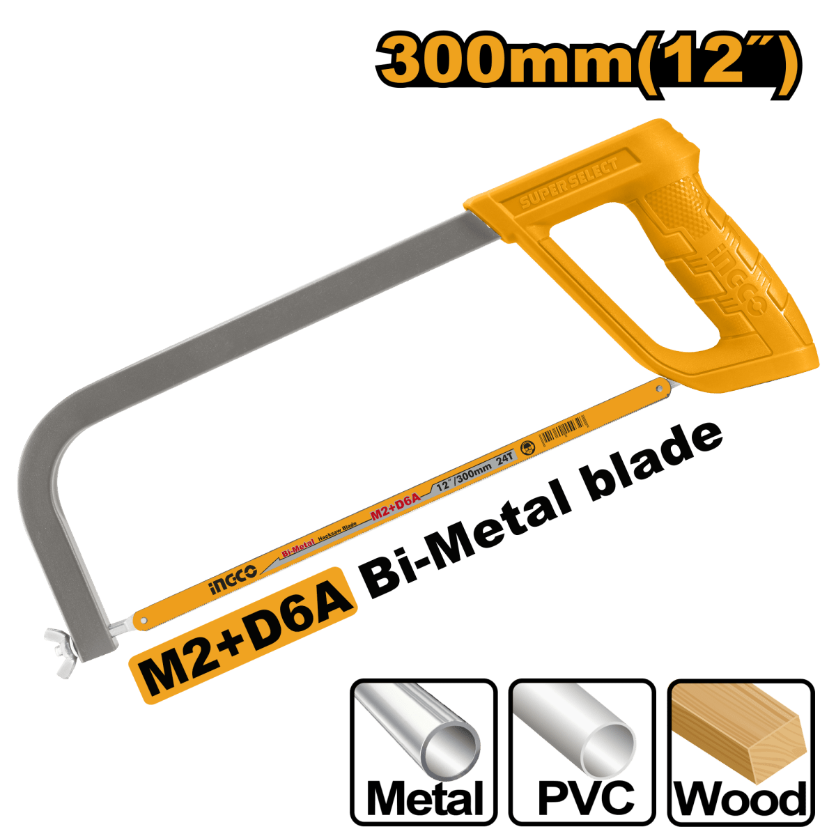 Marco Segueta Ajustable 12" INGCO HHFS3058 - MARKEMSTORE -