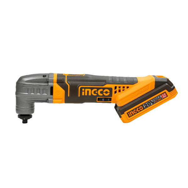 Multiherramienta Inalámbrica INGCO 20V 5000 - 20000RPM - 6 Velocidades + Accesorios CMLI2022 - MARKEMSTORE - Esmeriles