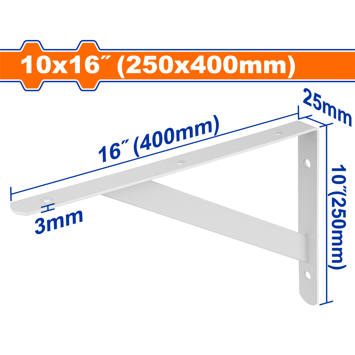 Pie Amigo Tp 40X25 cms (10X16 pulg) Blanco Esp.3mm Cap100Kg WADFOW REF. WZJ3340 - MARKEMSTORE -
