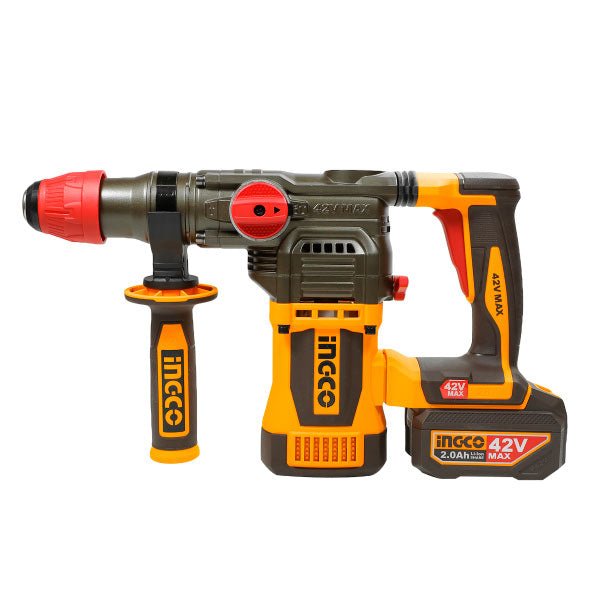 Rotomartillo INGCO 42V Brushless 4.5J + 2 Baterías 2.5Ah UCRHLI422882 - MARKEMSTORE - Rotomartillo