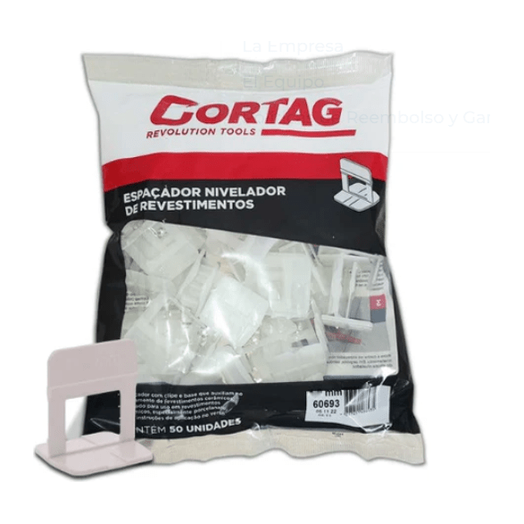 Separador P/Nivelar 1.0 mm Bolsa 50 Unds CORTAG REF. 60693 - MARKEMSTORE - Cortadoras de Azulejos