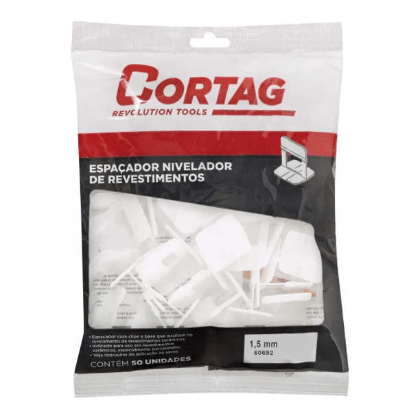 Separador P/Nivelar 1.5 mm Bolsa por 50 Unds CORTAG REF. 60692 - MARKEMSTORE - Cortadoras de Azulejos