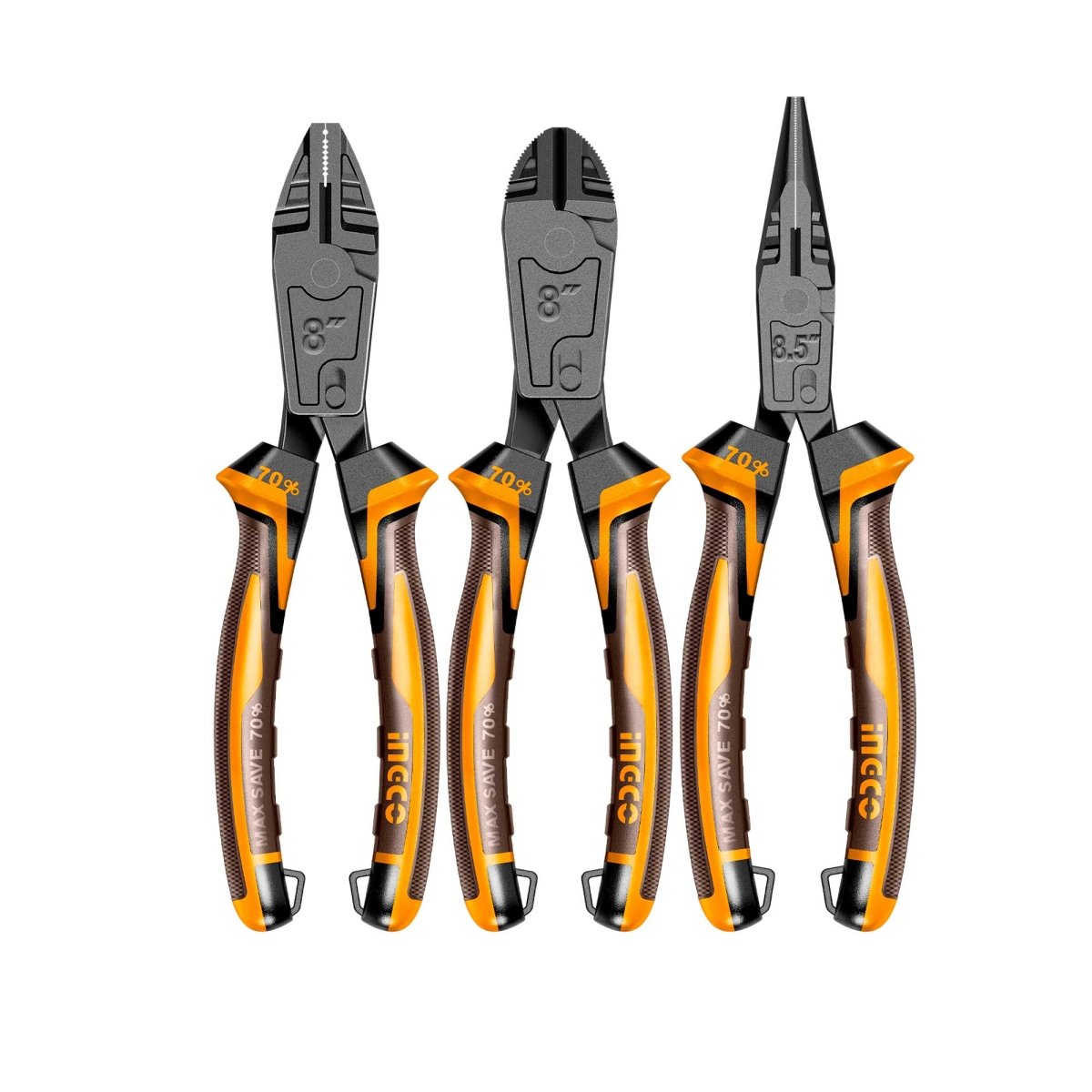 Set Alicate Cr-V 3 Pcs INGCO HKCPS5836 - MARKEMSTORE -