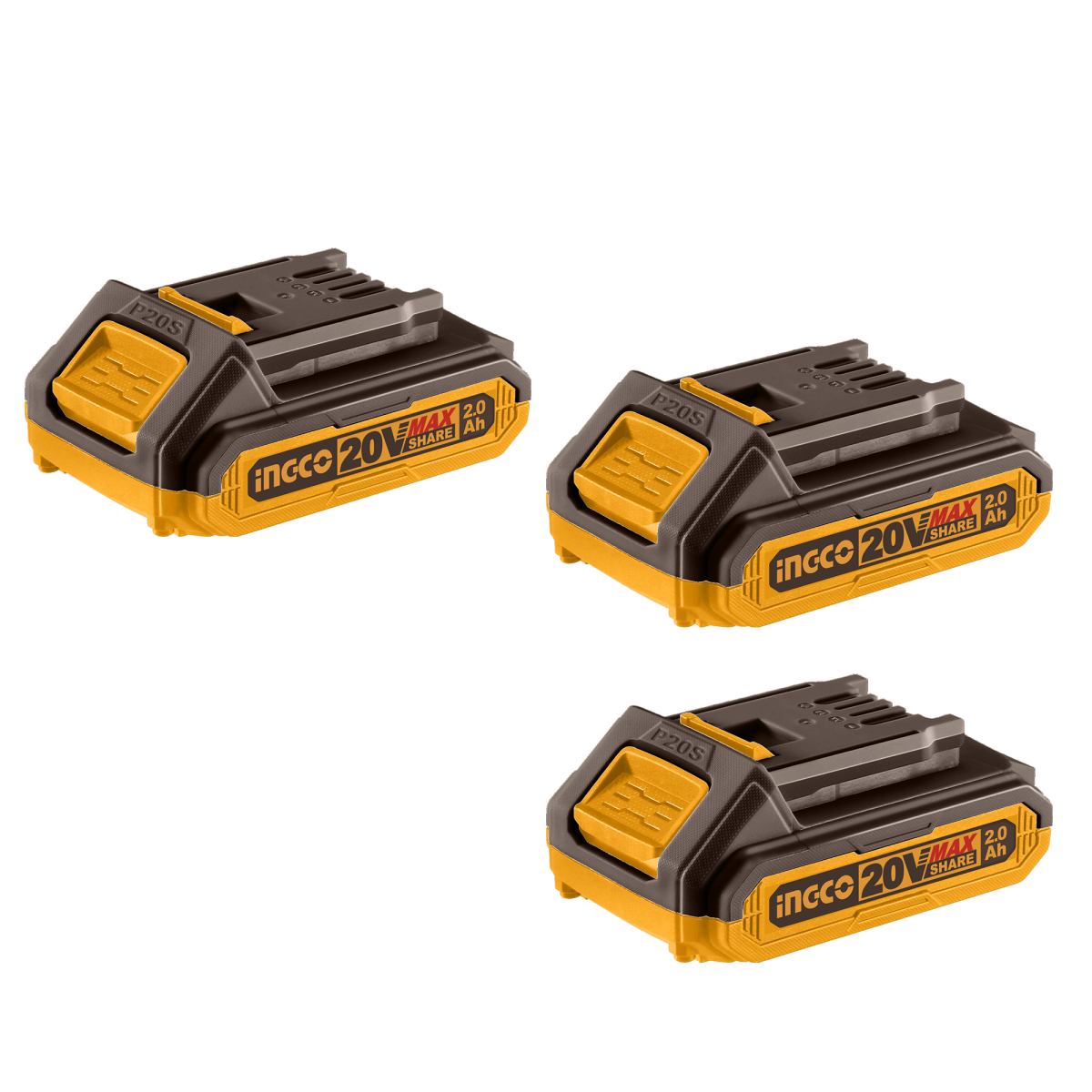 Set Bateria Ion Litio 20V 3Pcs Multiherramientas 2,0Ah NGCO COSLI240311 - MARKEMSTORE - Baterías