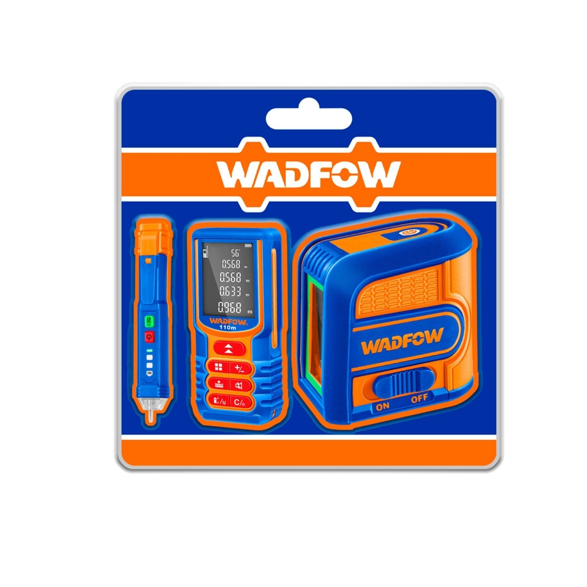 Set Nivel Laser, Medidor de Distancia Laser y Detector de Voltaje WLDK5918 - MARKEMSTORE - Juegos de Herramientas