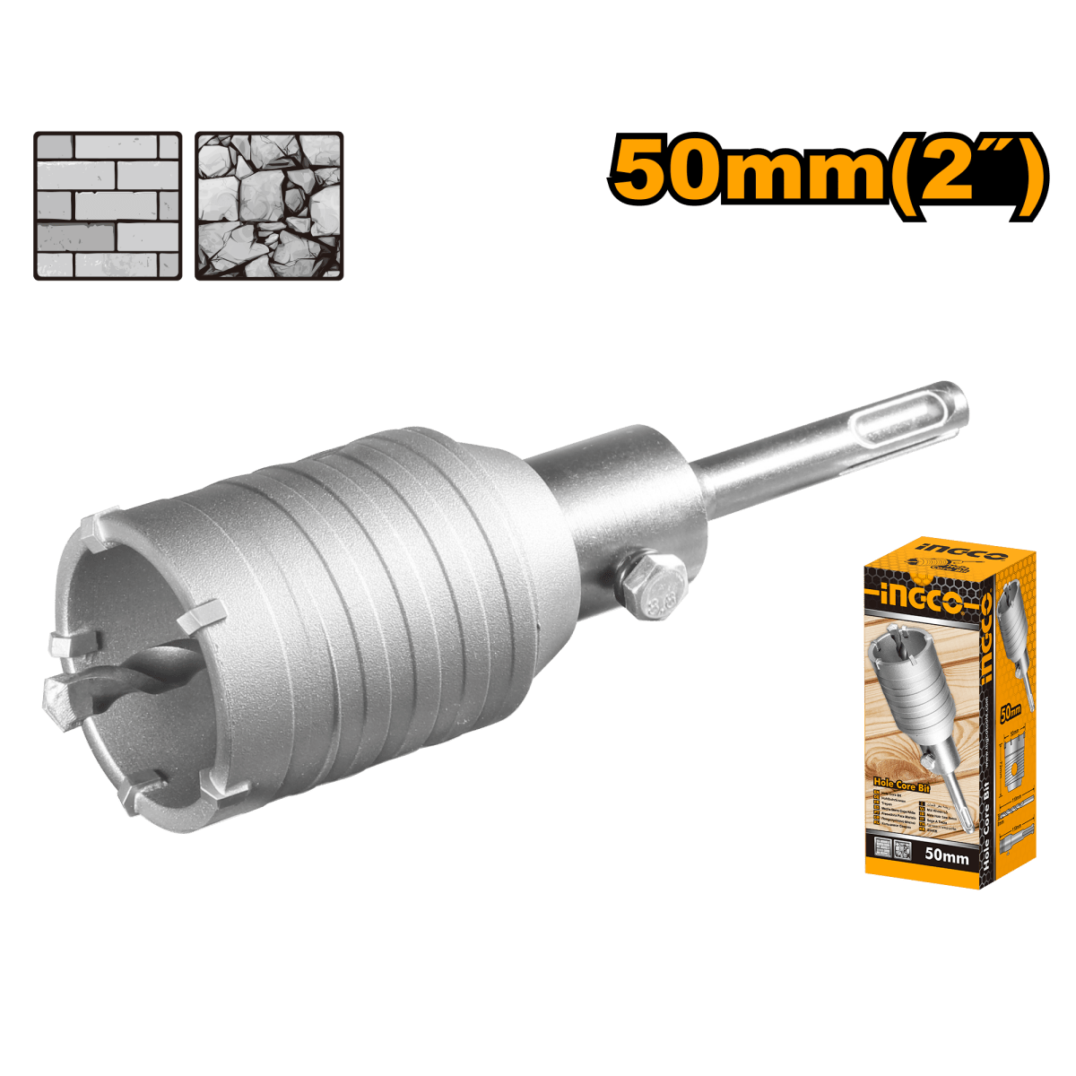 Sierra Copa 50Mm Con Adaptador 110M Y Broca 8X110Mm Ingco HCB0501 - MARKEMSTORE -