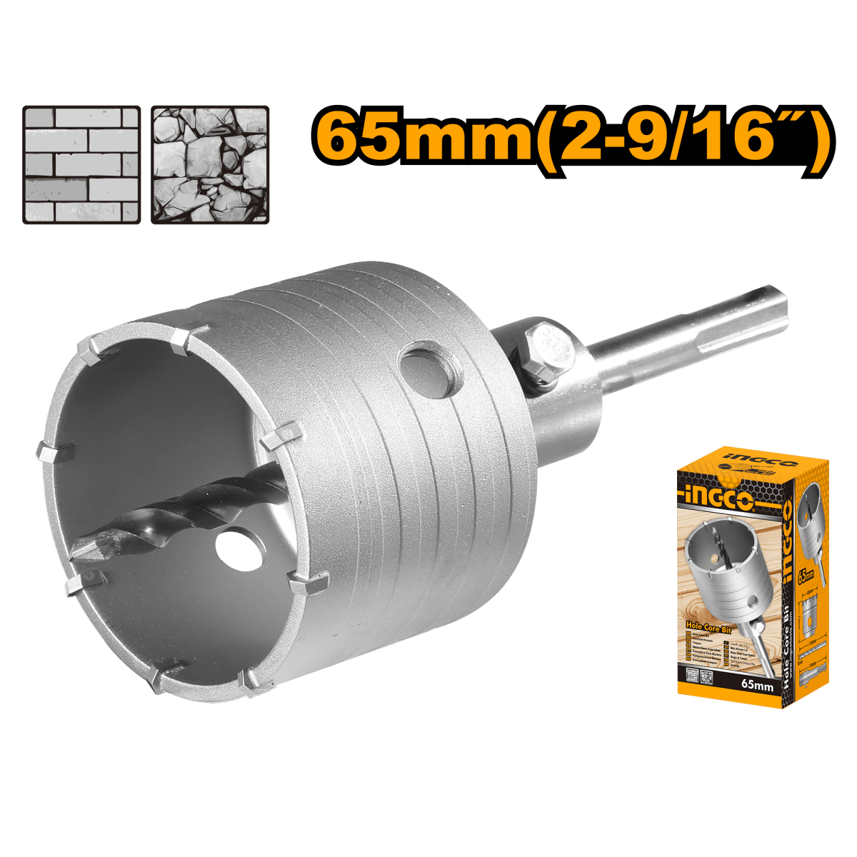 Sierra Copa 65Mm Con Adaptador 110M Y Broca 8X110Mm Ingco Hcb0651 - MARKEMSTORE -