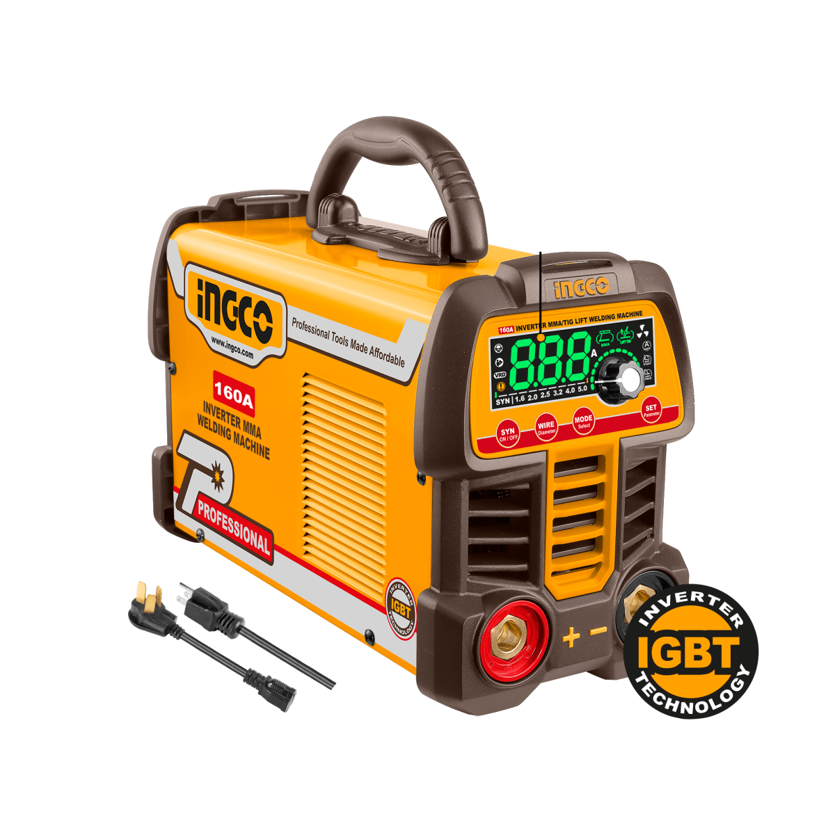 Soldador Inversor 110V/220V 160A INGCO ING - UMMA16069 - MARKEMSTORE - Soldadores
