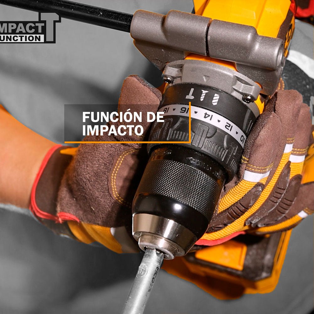 Taladro de Impacto INGCO 20V 96Nm Brushless + 2 Baterías INGCO UCIDLI209686 - MARKEMSTORE - Taladro