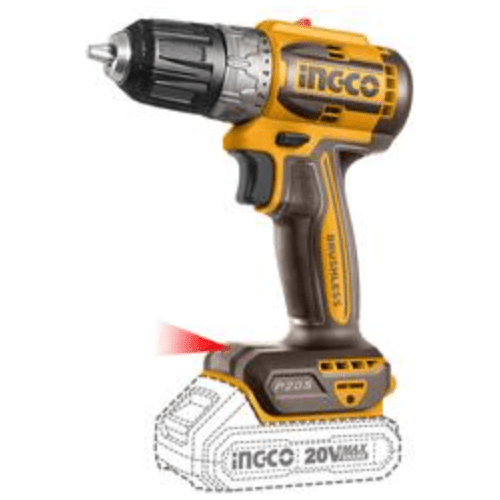 Taladro Impacto M3/8 20V 45NM 2 Baterias + Cargador Ingco UCIDLI201452 - MARKEMSTORE - Taladro