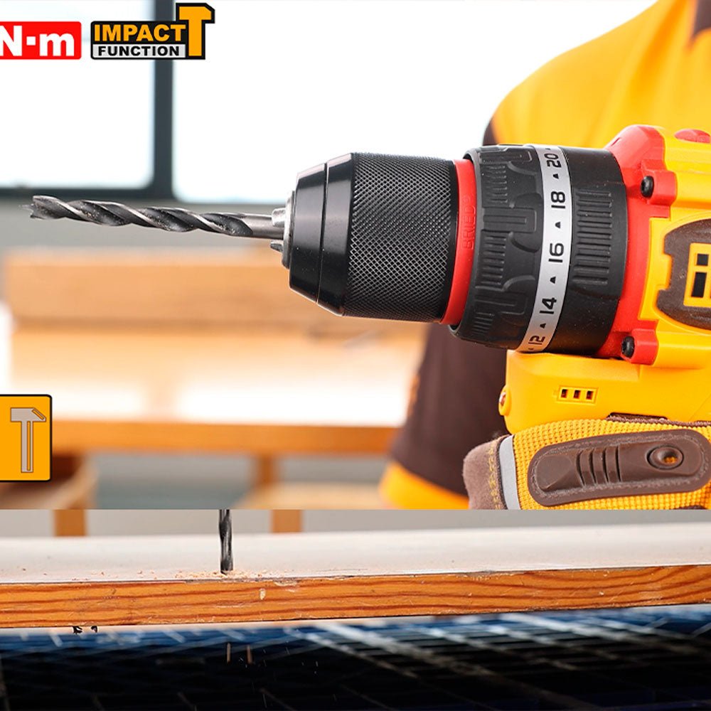 Taladro Inalámbrico de impacto INGCO 16V 66Nm UCIDLI166062 - MARKEMSTORE - Taladros