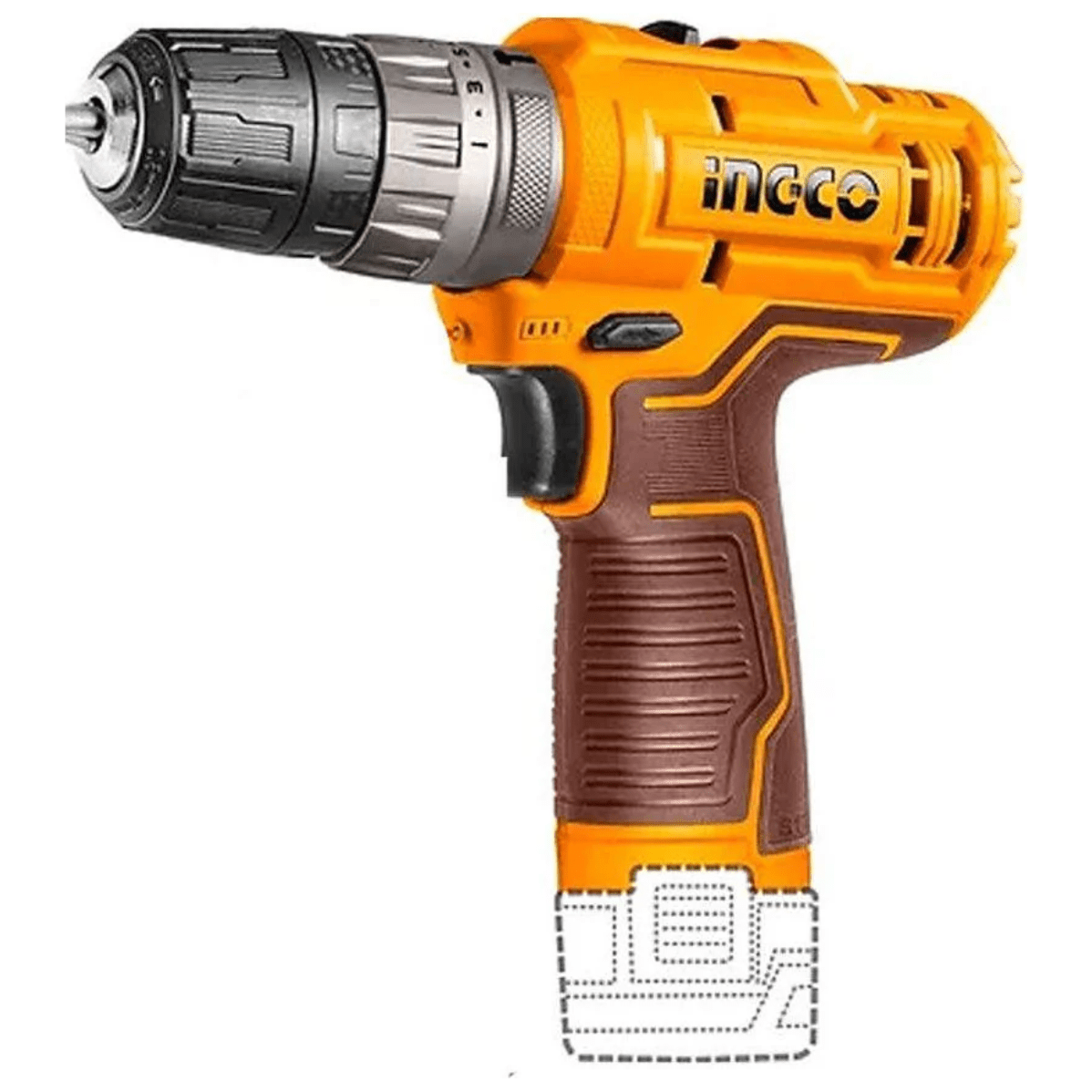 Taladro M3/8 12V 20Nm Impacto Con 2 Baterías INGCO CIDLI12202 - MARKEMSTORE - Taladro