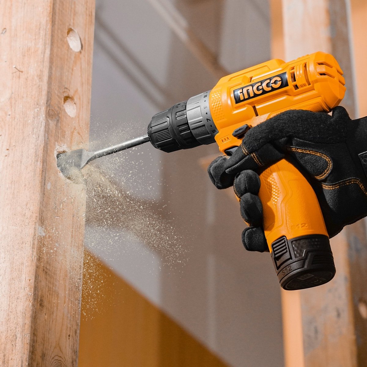 Taladro M3/8" 12V 20Nm Rotación con 1 Batería INGCO CDLI12428 - MARKEMSTORE - Taladro