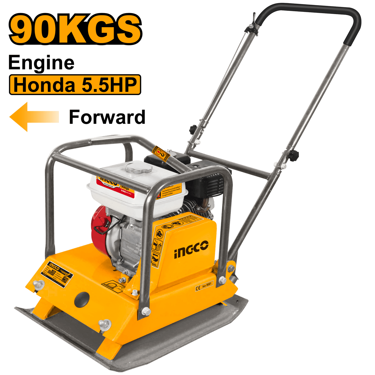 Vibrocompactador Tipo Rana Convencional Motor Honda 6,5Hp INGCO Gcp100-1 - MARKEMSTORE - Herramientas a Gasolina