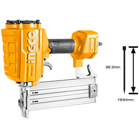 Clavadora Neumatica 18 - 64Mm Diam2.2Mm 75 - 116psi Ingco ACN18641 - MARKEMSTORE - Pistolas y Sopladores