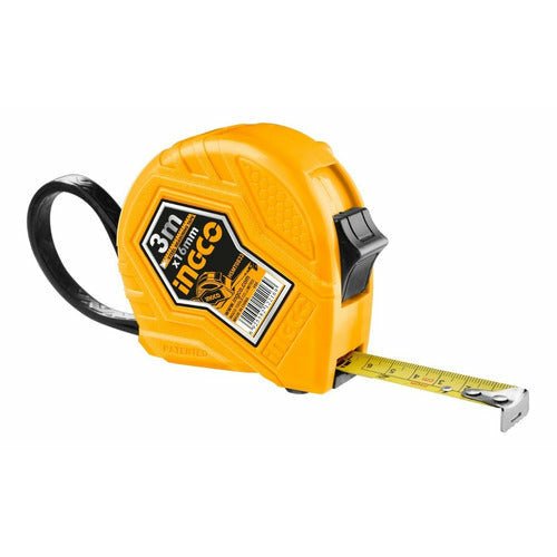 Flexometro 3 mts x 16mm Doble Boton Ingco Hsmt0833 - MARKEMSTORE - CINTA METRICA