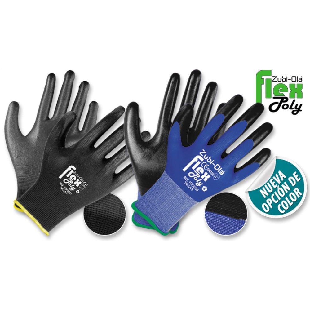 Guantes Poliester Recubiertos En Poliuretano Flexpoly - MARKEMSTORE - guantes