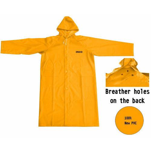 Impermeable Para Lluvia Tipo Bata Talla XL Ingco HRCTL031 - MARKEMSTORE - seguridad industrial