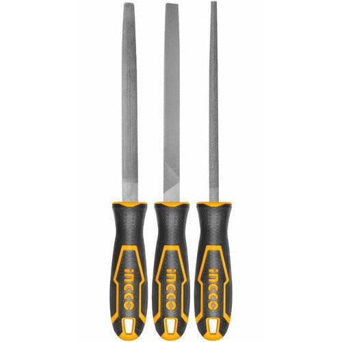 Juego De 3 Limas Plana, Redonda, Mediacaña 8 - MARKEMSTORE - Ferreteria