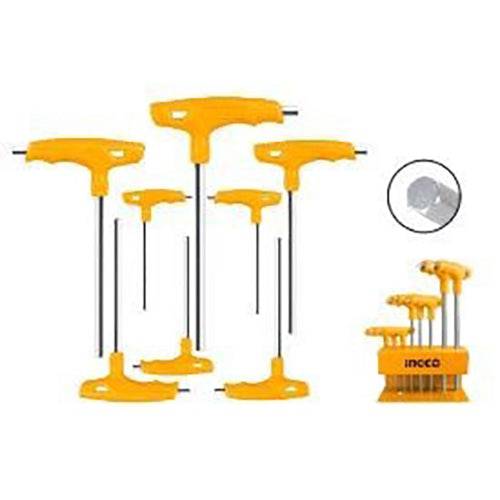 Juego Llaves Allen Tipo T 8pzs INGCO HHKT80818 - MARKEMSTORE -