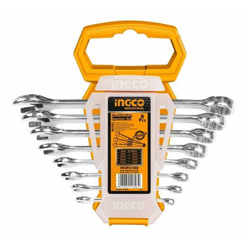 Llaves Combinadas Juego De 8pzs 6 - 19mm INGCO HKSPA1088 - MARKEMSTORE -