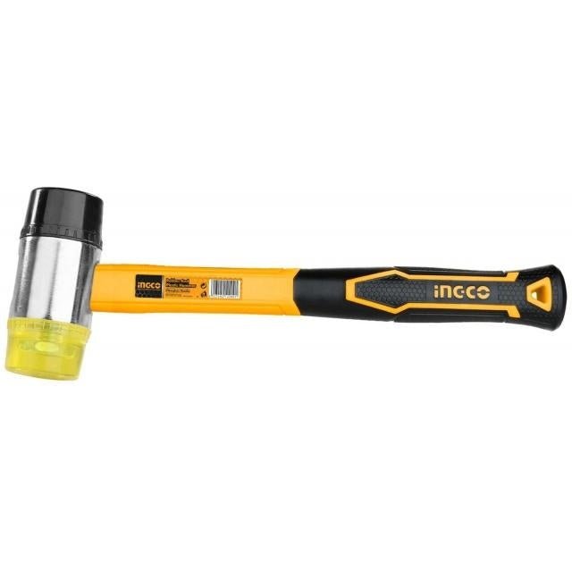 Martillo De Caucho Y Plastico 40Mm Mango Fibra De Vidrio Hrph8140 - MARKEMSTORE - Ferreteria