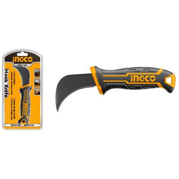Navaja Tipo Gancho 180mm Ingco Hpk81801 - MARKEMSTORE - Ferreteria