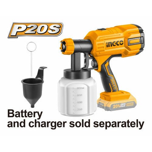 Pistolas para Pintar 20V INGCO CSGLI2001 - MARKEMSTORE - Pistolas y Sopladores