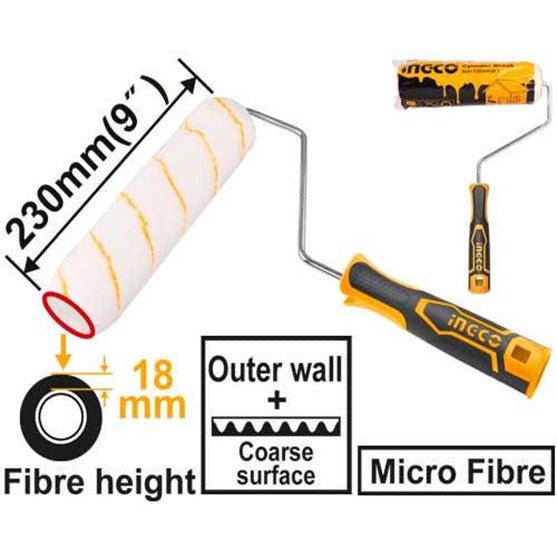 Rodillo Para Exteriores Microfibra 9" Ingco HRHT042302D - MARKEMSTORE - Rodillos