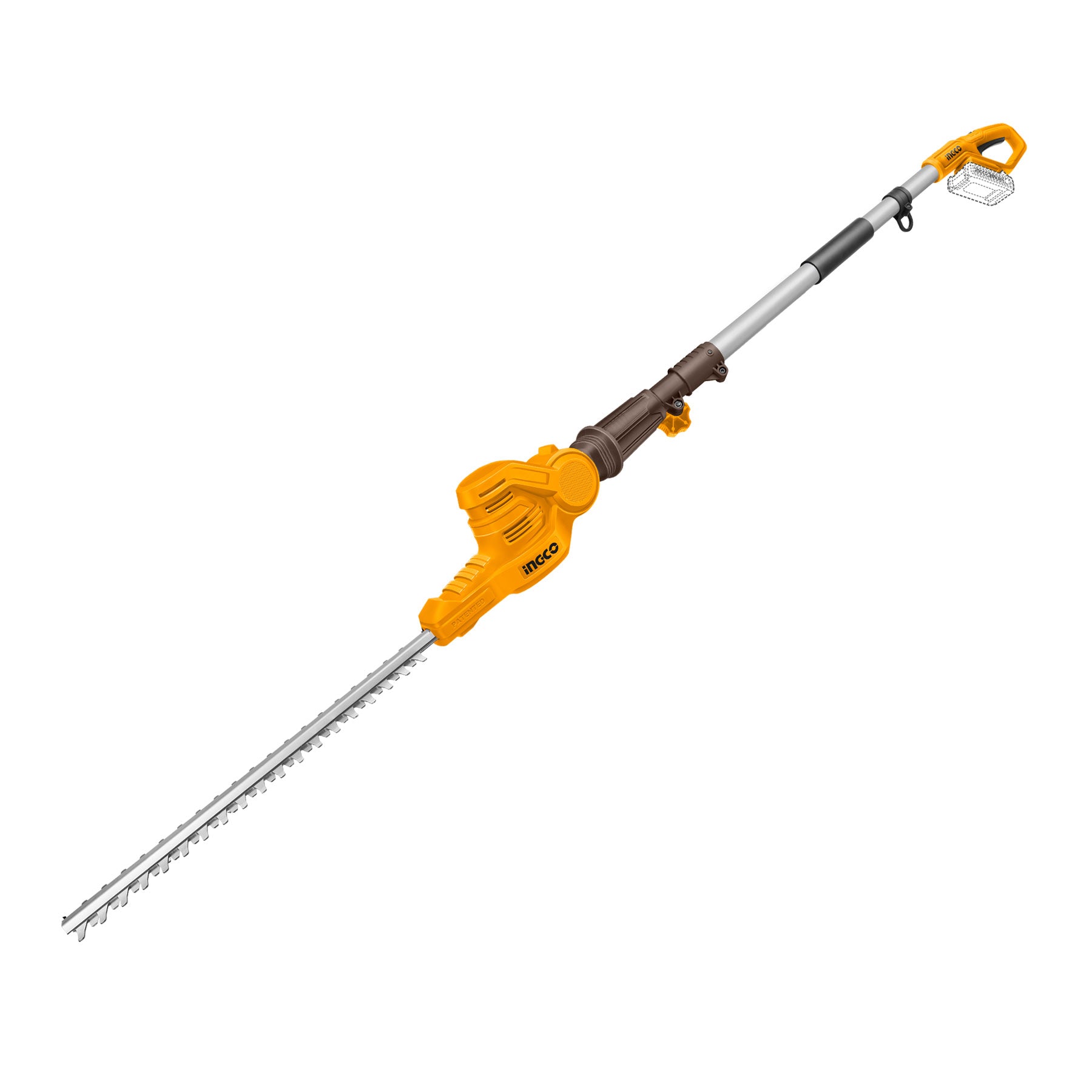 Cortasetos Inalámbrico de Pértiga INGCO 20V 460mm 2.4m   CPHT201601