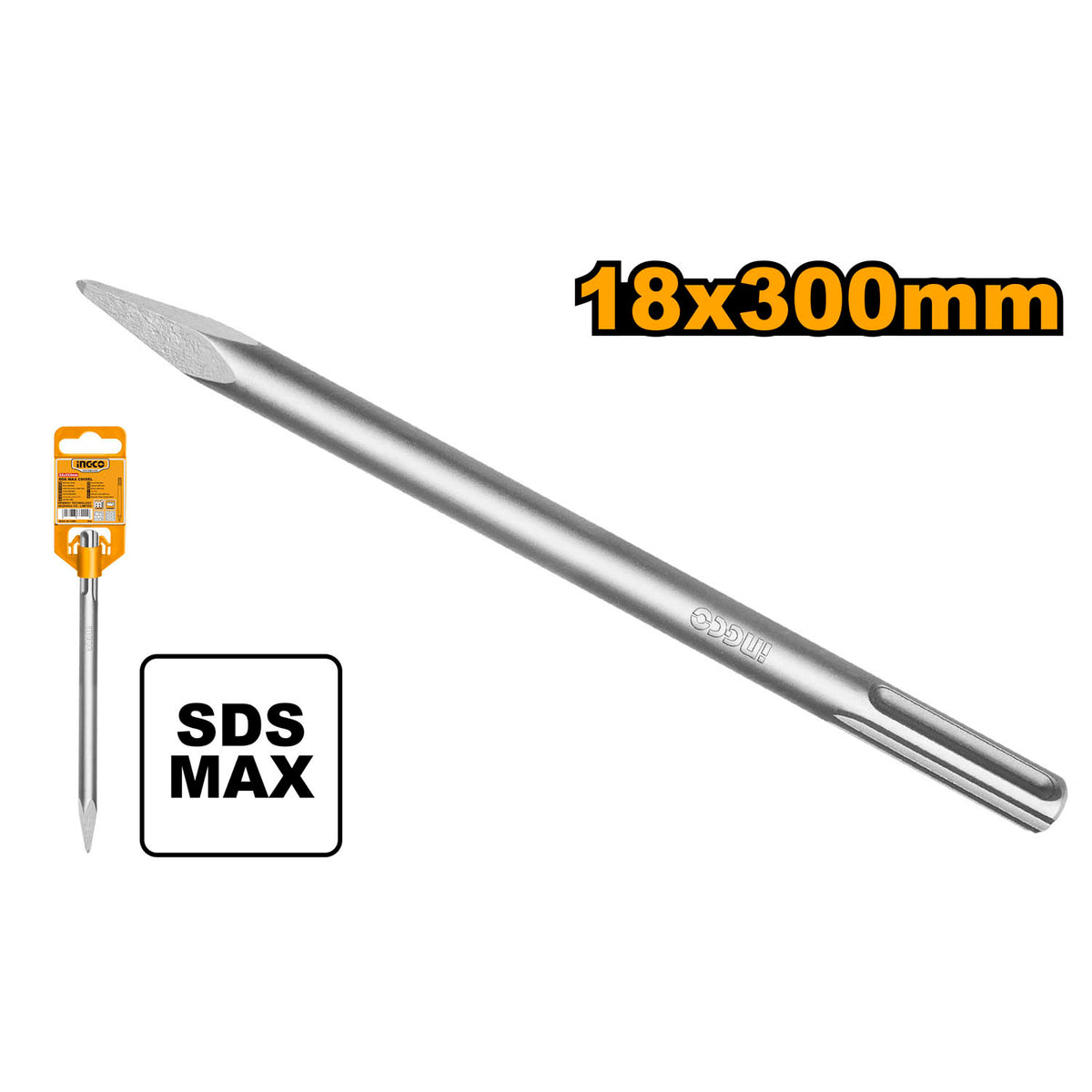Cincel Sds Max De Punta 18X300Mm Ingco DBC0212801
