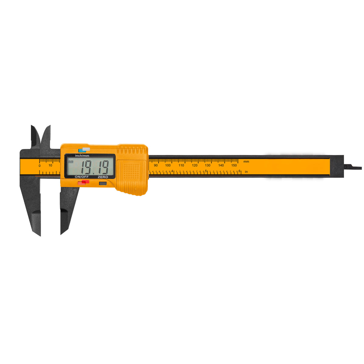 Calibrador Plastico Digital Superselect 0-150mm 0,1mm Ingco HDCP16150