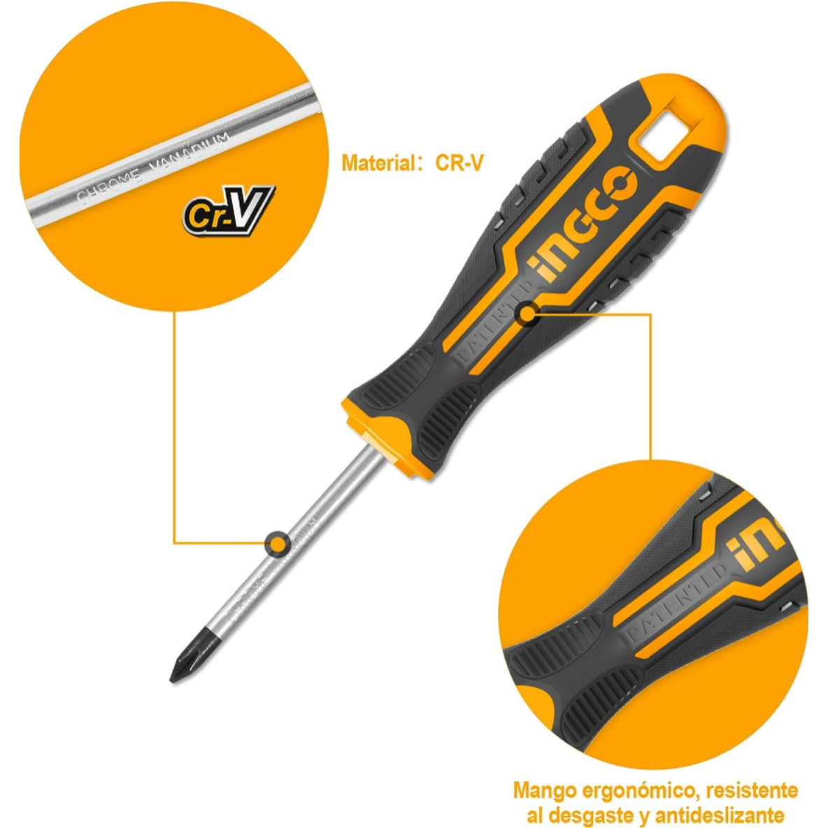 Juego Destornilladores 6pcs INGCO HKSD0628