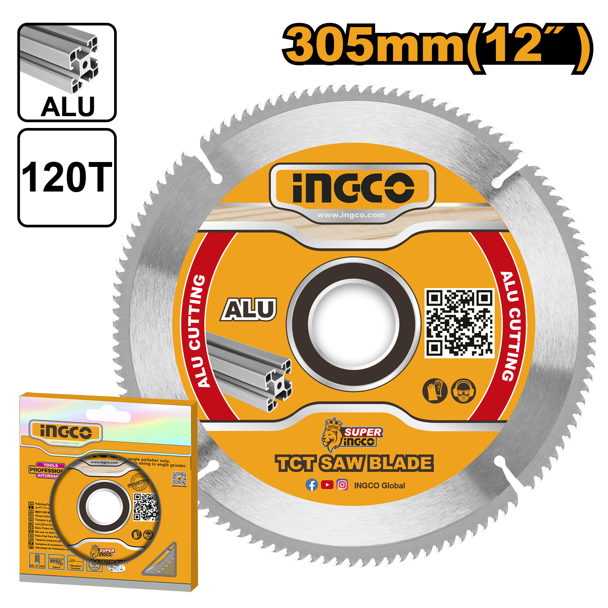 Disco Para Ingleteadora Aluminio 12 120D INGCO TSB3305212