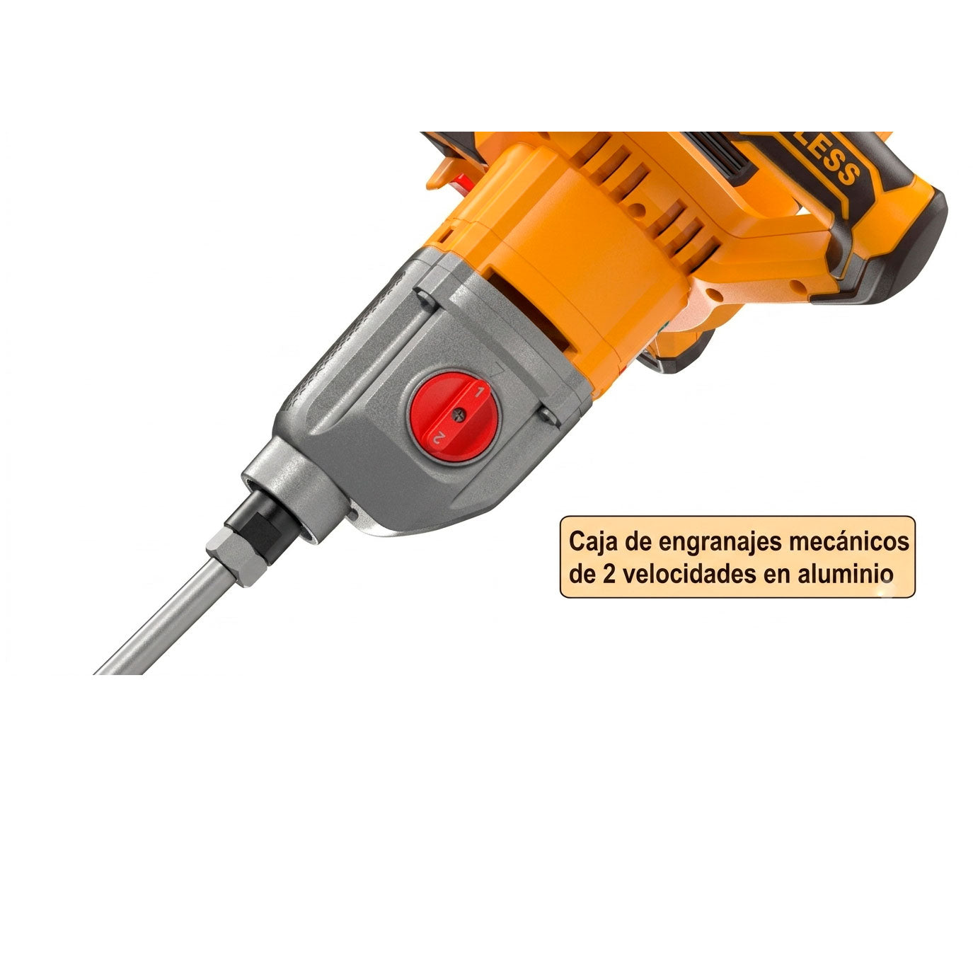 Mezcladora de Pintura y Concreto Inalámbrica INGCO 20V 800RPM UMXLI20162