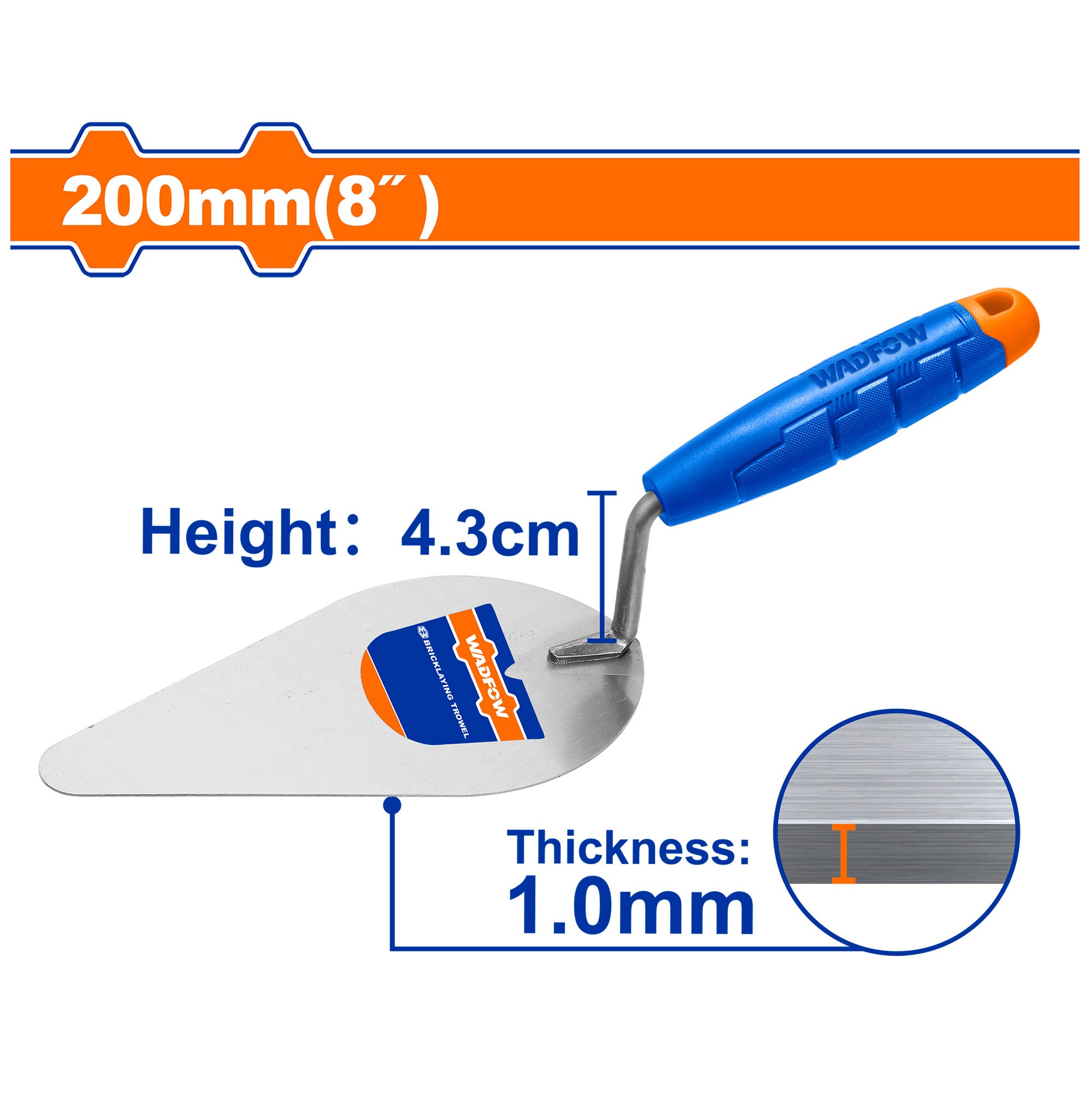 Palustre Mango plastico 8´´ WADFOW WBT9308